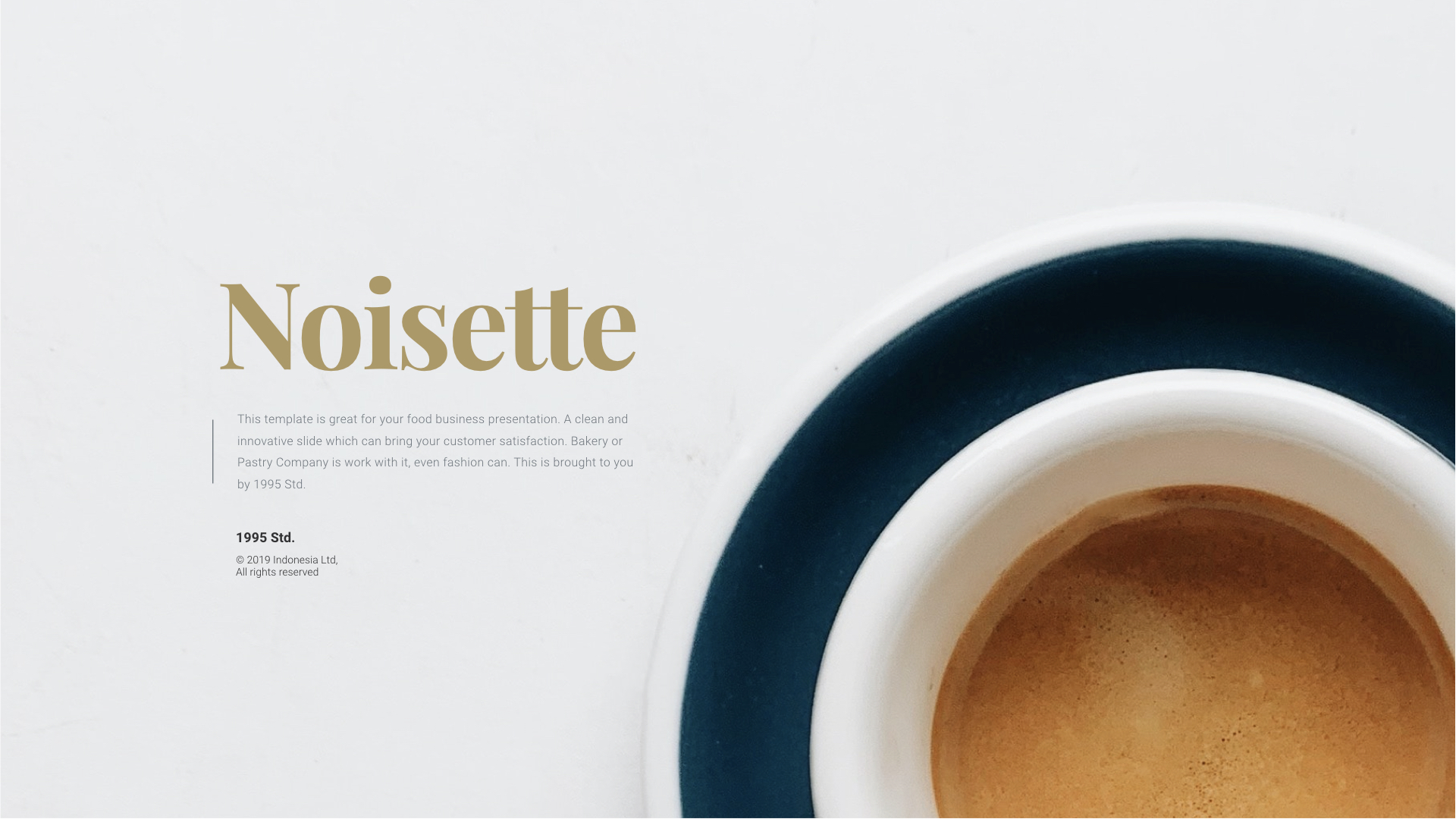 Noisette Creative Food And Beverage Business Powerpoint Template By Std